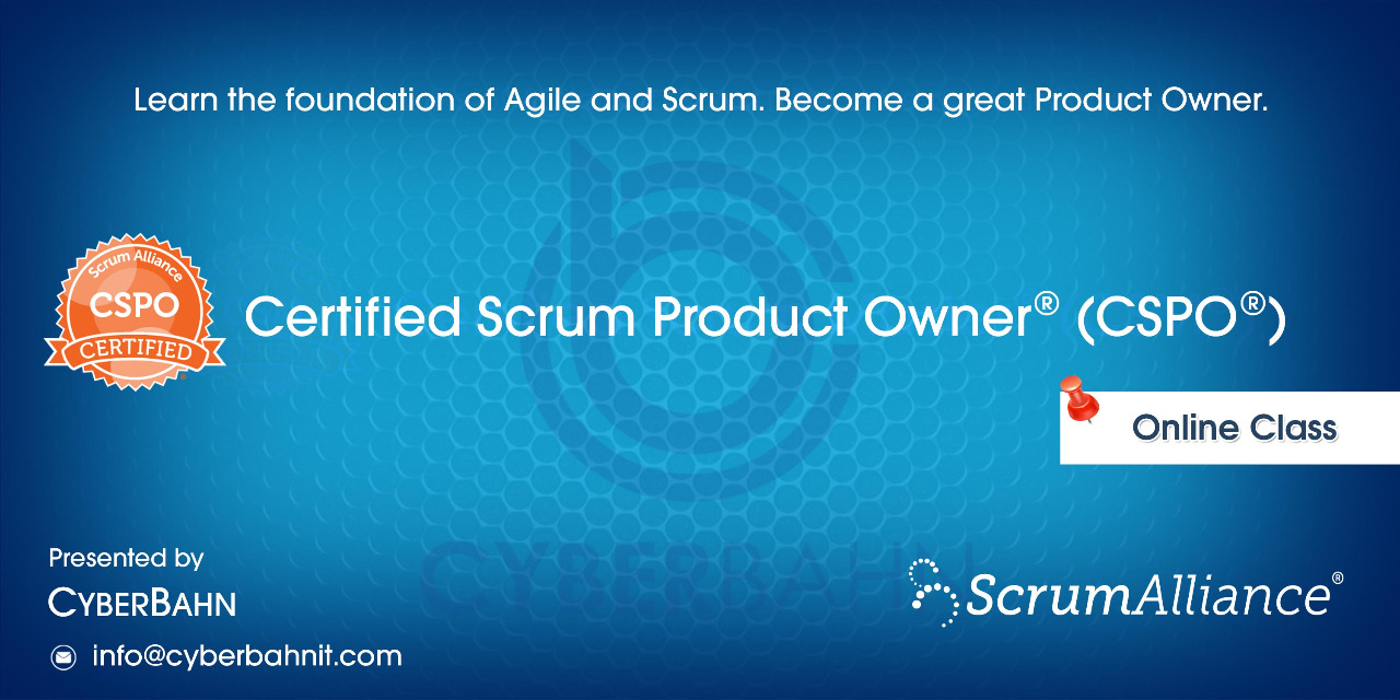 Certified Scrum Product Owner® Training with CSPO® Certification